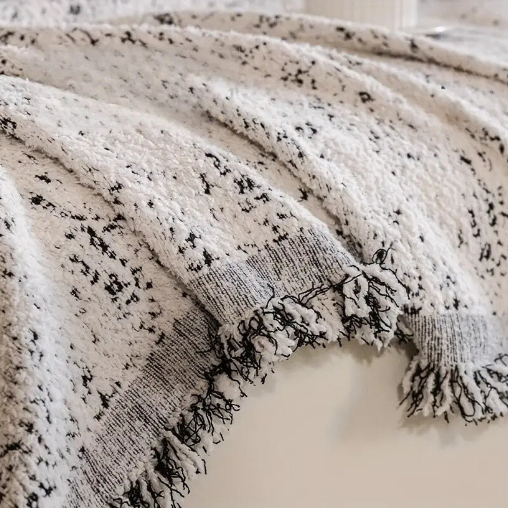 Nordic Speckle Reversible Sofa Cover | Cozy Boho Style with Modern Comfort