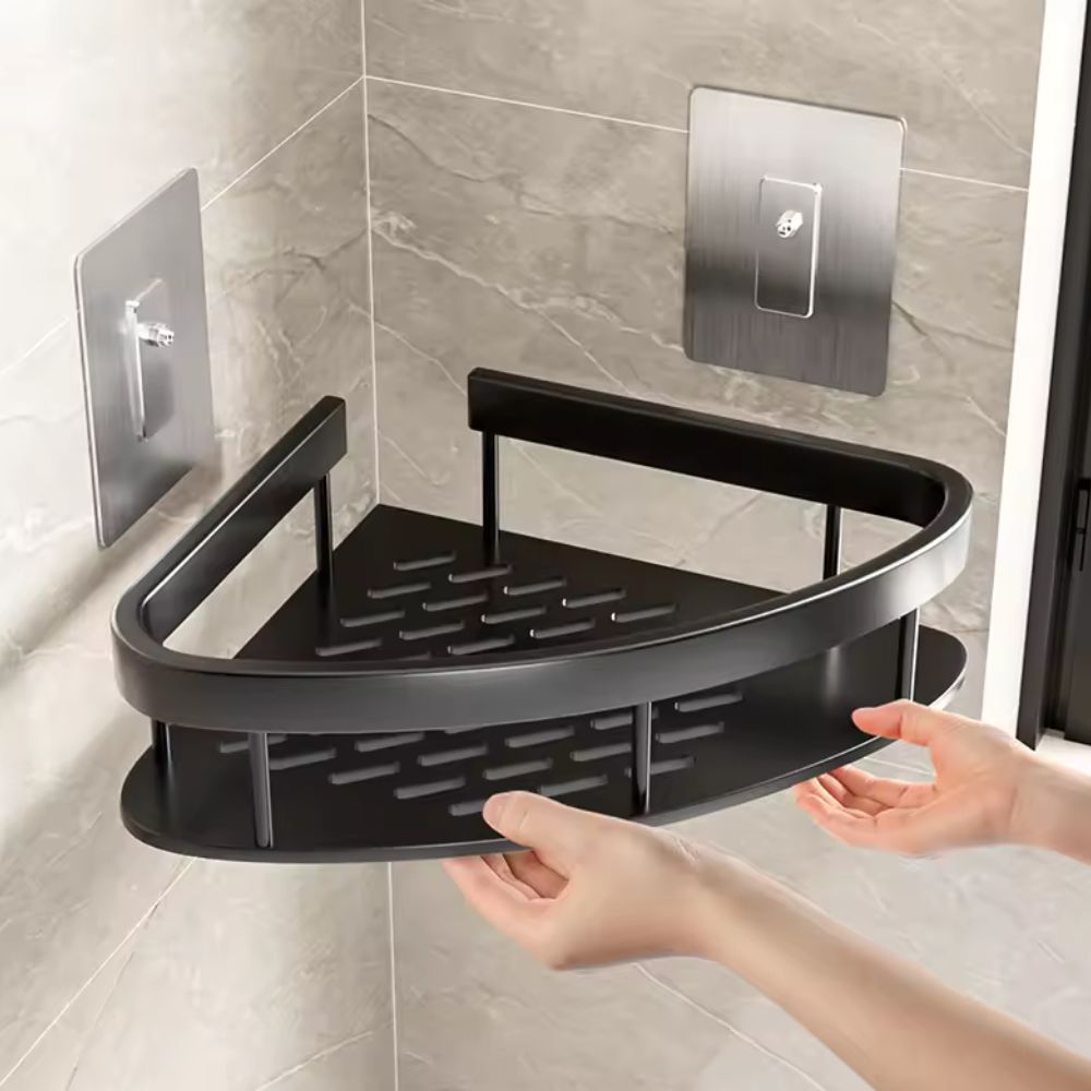 Aluminium Curve Shower Caddy | Rustproof, Durable & Modern