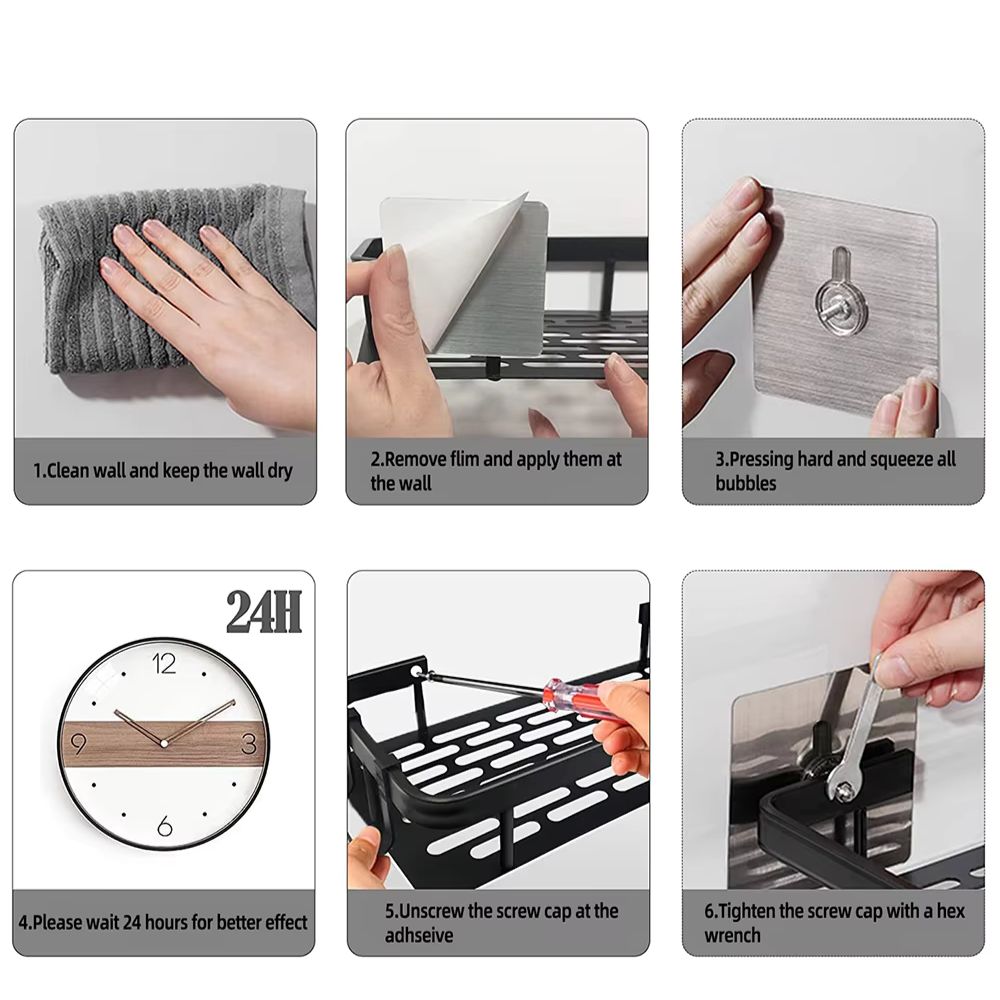Aluminium Curve Shower Caddy | Rustproof, Durable & Modern