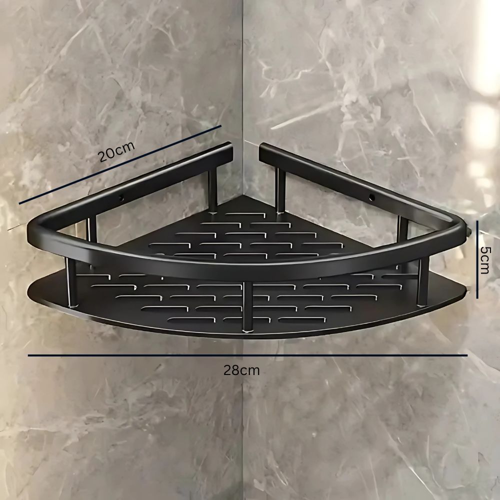 Aluminium Curve Shower Caddy | Rustproof, Durable & Modern