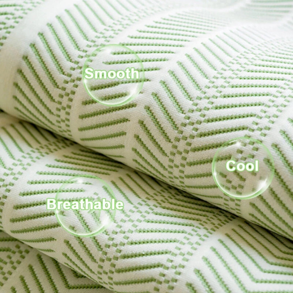 Aurivelle Herringbone Sofa Cover | Scalloped Edge Luxury Protection