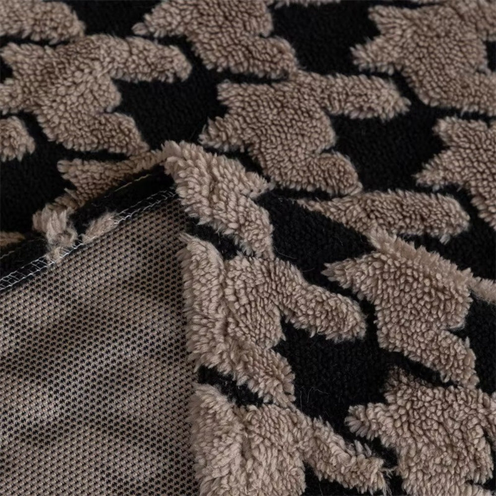 Cavalli Houndstooth Plush Sofa Cover | Classic Comfort with Modern Protection